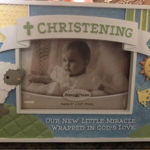 Picture frame for baby christening